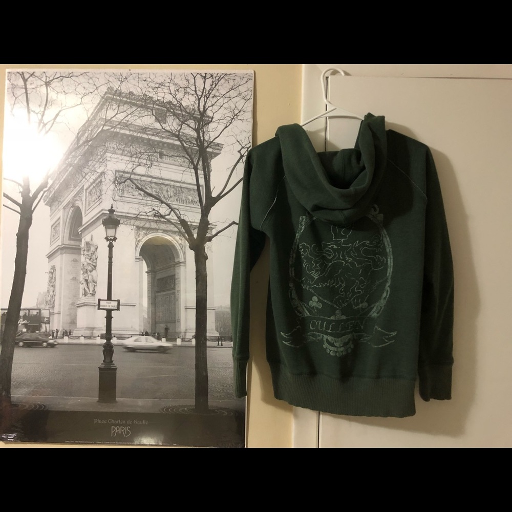 Olive green hoodie